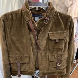 Ralph Lauren corduroy & leather jacket